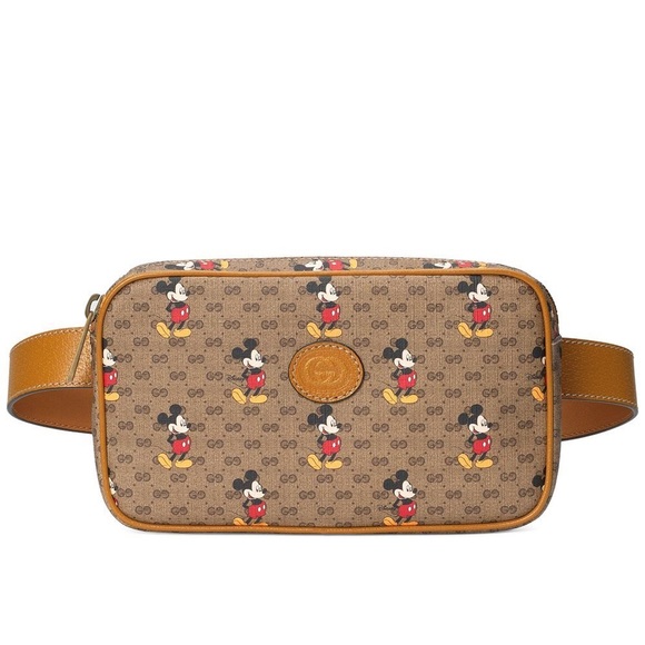 Gucci Handbags - GUCCI X DISNEY Mickey Mouse GG Supreme Monogram Small Belt Fanny pack Bag